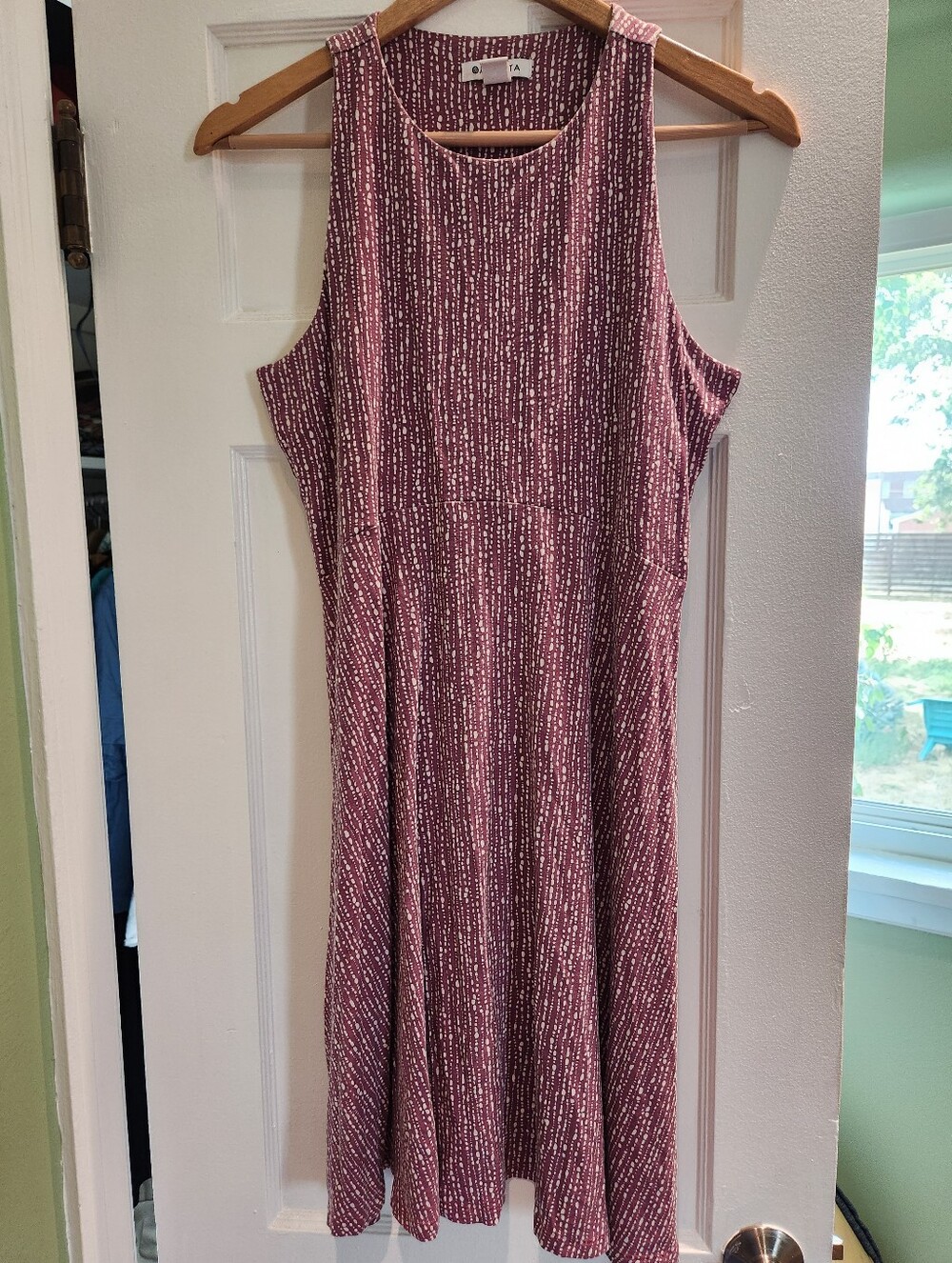 Purple And White Athleta Dress